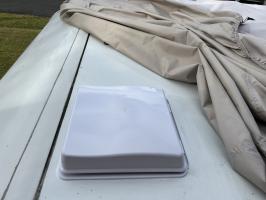 Photo by Noel From NSW. Jul 2025 - Aussie Traveller 12V Shower & Bathroom Roof Hatch - Reversible Fan / 280 x 280mm Cut-Out