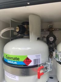 Photo by Neale From VIC. Aug 2025 - Bromic Two-Stage RV Gas Regulator Kit - LCC27 - Twin Cylinders - 450mm Pigtails - 3/8 inch SAE Test Point