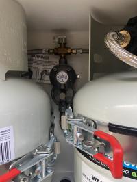 Photo by Neale From VIC. Aug 2025 - Bromic Two-Stage RV Gas Regulator Kit - LCC27 - Twin Cylinders - 450mm Pigtails - 3/8 inch SAE Test Point