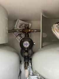 Photo by Neale From VIC. Aug 2025 - Bromic Two-Stage RV Gas Regulator Kit - LCC27 - Twin Cylinders - 450mm Pigtails - 3/8 inch SAE Test Point