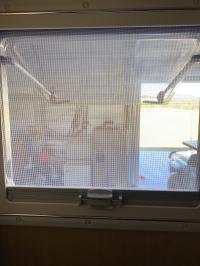 Photo by Sandra From QLD. Aug 2025 - White Flyscreen On Roller - Suit Seitz S4 Window - 500 x 450