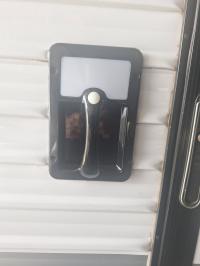 Photo by Trevor From QLD. Aug 2025 - Camec 12V LED Grab Handle with Blue Night Light - Black / 127 x 140mm Mounting Holes