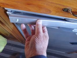 Photo by William From VIC. Existing broken fridge handle. Aug 2025 - Door Handle - Suits Dometic CoolMatic CRX 110 / CRX 140 Fridges