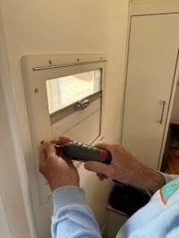 Photo by Terese. Aug 2025 - Internal Frame with Blind & Flyscreen - Suits 500 x 300mm Dometic Seitz S4 Dlux Windows