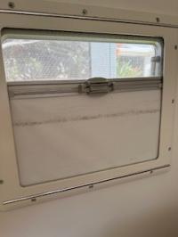 Photo by Terese. Aug 2025 - Internal Frame with Blind & Flyscreen - Suits 500 x 300mm Dometic Seitz S4 Dlux Windows