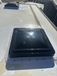 Photo by Ronald From NSW. Aug 2025 - OZvent 12V Roof Hatch - Black Lid / 355 x 355mm Cut-Out