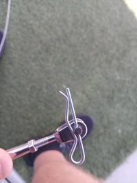 Photo by Russell From NSW. I am using the clip in the attached photo is easier to put in and take out than the pin provided. Aug 2025 - Supex Easy Hang Stainless Steel Clothesline - Suits 19ft Awnings