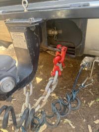 Photo by Peter From NSW. Aug 2025 - Mawby Hook Safety Chain Coupling Set - 13mm / 3.5 Tonne ATM / 2 Hooks & 2 Couplings