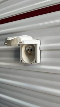 Photo by Jack From NSW. Aug 2025 - Clipsal Power Inlet / Outlet Backing Plate - 14mm - Since 2006 - White