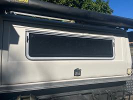 Photo by Lindsay From QLD. Aug 2025 - Aussie Traveller Single-Hopper Wind-Out Window - White Frame - 380mm H x 1524mm W