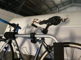 Photo by Peter From QLD. Sep 2025 - Fiamma Bike-Block Pro 2 Securing Arm - Black / 240-280mm - Suits 2nd Bike