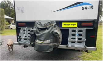 Photo by Phil From NSW. Sep 2025 - Heavy-Duty Lockable Jerry Can Holder - Hot-Dip Galvanised / Suits 20L Jerry Cans