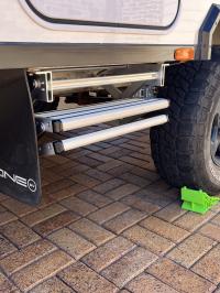 Photo by Dougal From NSW. Sep 2025 - Thule Double Step Manual 500 - Double Drop-Down Caravan Step / Aluminium