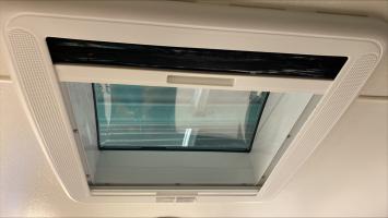 Photo by Doran From NSW. Sep 2025 - Internal Frame with Blind & Flyscreen - White - Suits Dometic & Seitz Mini Heki Roof Hatches
