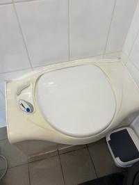 Photo by Christie From NSW. Toilet is 20 years old. Seat fits the same as original one however it doesn't seem upgraded, just an ordinary plastic.. Sep 2025 - Seat & Cover - White - Suits Thetford C400 Cassette Toilets
