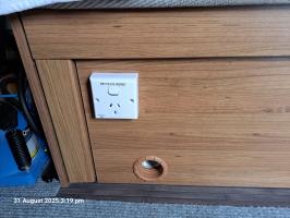 Photo by Ian From TAS. Sep 2025 - Transco POWERCLIP Deep Single Power Point - Double Pole - White