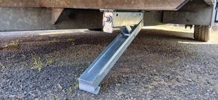 Photo by Julie From NSW. Sep 2025 - AL-KO Front Wind-Down Stabiliser Leg - 500mm / Bolt-On