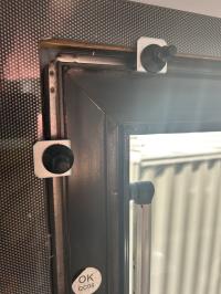 Photo by David From QLD. New style retaining fixtures in situ. Sep 2025 - Window Fixing Kit - 16 Piece - Suits Maygood & MobiCool CHAL Windows
