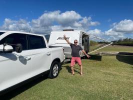 Photo by Olaf From QLD. Sep 2025 - Dometic 8700 Awning Fabric & Roller Assembly - 15ft - Polar White