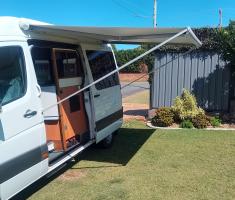 Photo by Kerry From QLD. Sep 2025 - Carefree Freedom 12V Box Awning - 3m - Silver Shale Fade