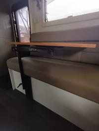 Photo by Lisa From NSW. Sep 2025 - Nuova Mapa Onda Wall-Mounted Swivel Table Leg - Black / 535-720mm