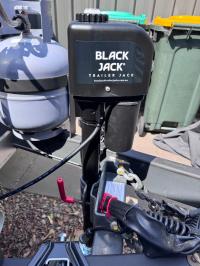 Photo by Paul From NSW. Oct 2025 - Black Jack Mini 12V Electric Trailer Jack - 1000kg Lift / 450mm Stroke / 50mm Post