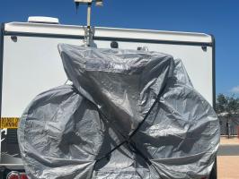 Photo by Paul From SA. Oct 2025 - Fiamma Premium Bike Cover S - Rear-Mounted / 2-4 Bikes