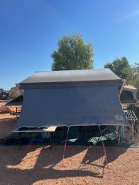 Photo by Jemma From WA. Oct 2025 - Carefree Fiesta Awning Fabric & Roller Assembly - 13ft - Silver Shale Fade