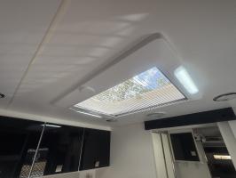 Photo by Ashley From QLD. Oct 2025 - Internal Frame with Blind, Flyscreen & LED - Suits Dometic Midi Heki FL Push-Bar Skylights