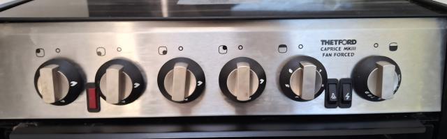 Photo by Neale From NSW. Oct 2025 - Control Knob Set - 5 Piece - Satin Nickel - Suits Thetford Spinflo Caprice Cookers