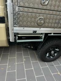 Photo by Chris From NSW. Oct 2025 - Supex Double Folding Caravan Step - Zinc-Plated Steel / 540mm Mounting Width