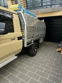 Photo by Chris From NSW. Oct 2025 - Supex Double Folding Caravan Step - Zinc-Plated Steel / 540mm Mounting Width