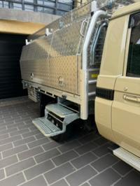 Photo by Chris From NSW. Oct 2025 - Supex Double Folding Caravan Step - Zinc-Plated Steel / 540mm Mounting Width