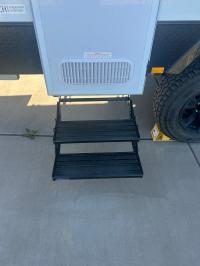 Photo by Jordan. Oct 2025 - Aussie Traveller Manual Double Drop-Down Caravan Step - 510mm / 200kg / Black