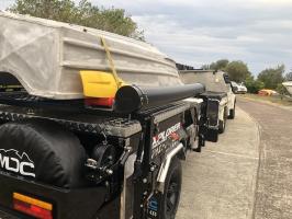 Photo by Nathan From QLD. Oct 2025 - Coast RV Pole Carrier with Mounting Brackets - 2200 x 150mm - Black