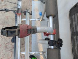 Photo by Wendy From QLD. Oct 2025 - Fiamma Bike-Block Pro 2 Securing Arm - Red / 235mm - Suits 2nd Bike