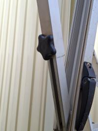 Photo by Christopher From WA. Nov 2025 - Awning Locking Knob & Nut Set - Black / Pair - Suits Carefree Fiesta, Spirit FX & Simplicity Awnings