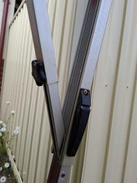 Photo by Christopher From WA. Nov 2025 - Awning Locking Knob & Nut Set - Black / Pair - Suits Carefree Fiesta, Spirit FX & Simplicity Awnings