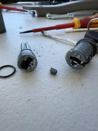 Photo by Paul From NSW. Nov 2025 - Lock Barrel & 2 Keys - Suits Dometic CaraD Main Entrance Doors & Seitz SK4 / SK5 Access Doors