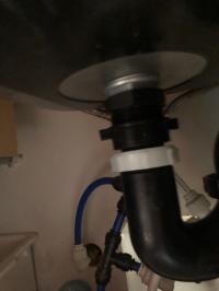 Photo by Peter From TAS. Nov 2025 - Straight Waste Outlet - Grey / 25mm Outlet - Suits 35mm Sink Holes