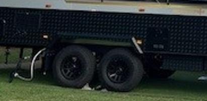 Photo by Grant From ACT. Nov 2025 - Black Jack Chokka Tandem Wheel Chocks - Pair