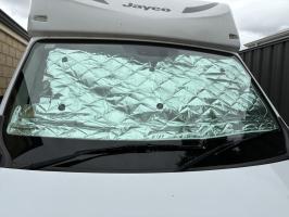 Photo by John From WA. Nov 2025 - Milenco Universal Internal Motorhome Thermal Blind Set - Windscreen / Side Windows - Silver