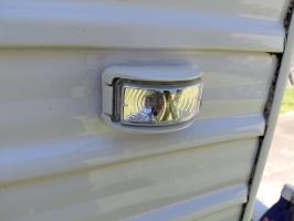 Photo by Leonard From NSW. Nov 2025 - Coast LED Front Position Lamp - White - White Bracket - 70 x 40mm