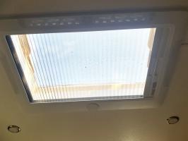 Photo by Shane. Dec 2025 - Internal Frame with Blind, Flyscreen & LED - Suits Dometic Midi Heki FL Push-Bar Skylights