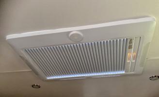 Photo by Shane. Dec 2025 - Internal Frame with Blind, Flyscreen & LED - Suits Dometic Midi Heki FL Push-Bar Skylights