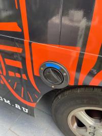 Photo by Rachael From QLD. Dec 2025 - Fiamma Lockable Water Filler - Black / 110mm Flange / 80mm Cut-Out