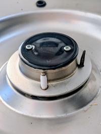 Photo by Sean From VIC. Dec 2025 - Burner Cap Kit - 45mm, with Ignitor - Suits Dometic / Smev 401 / 402 / MO9923 Stoves