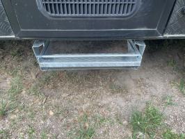 Photo by Joshua From QLD. Dec 2025 - Single Folding Caravan Step - Hot-Dip Galvanised Steel / 520mm Tread / 530mm Mounting Width