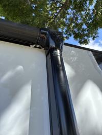Photo by Alan From VIC. Dec 2025 - Metal Roof Rail Bracket - White - 75mm Hole Centres
