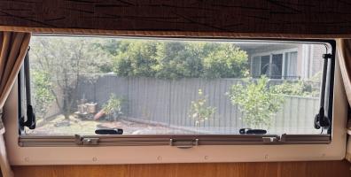 Photo by Karen From NSW. Dec 2025 - Internal Frame with Blind & Flyscreen - Suits 1100 x 450mm Dometic Seitz S4 Dlux Windows